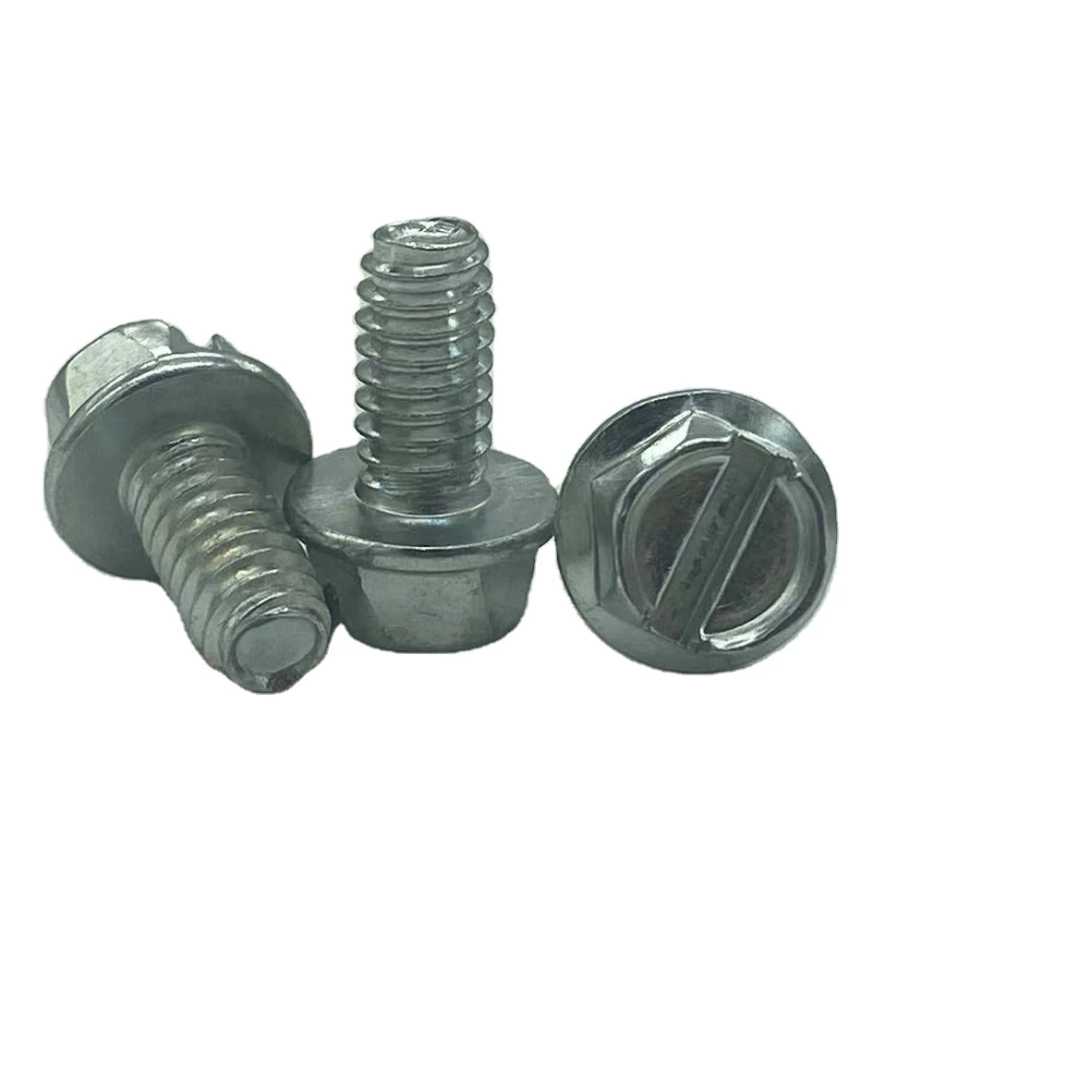 Slotted hex flange Screw bolts 1/4-20*1/2 Factory supplier