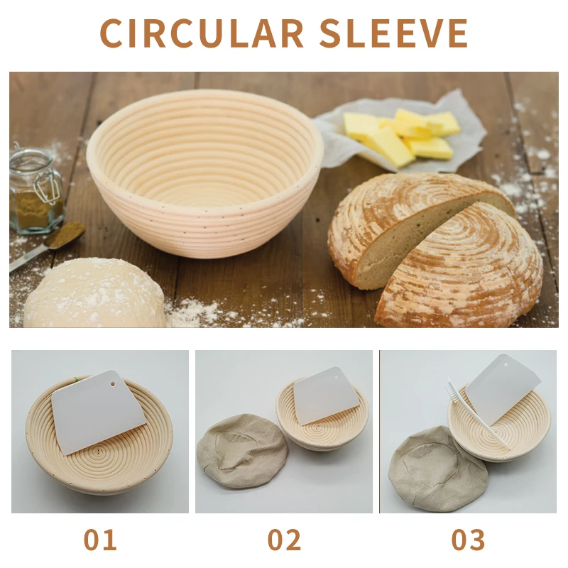 Factory Price Bulka Banneton 100% Natural Cane Rattan Bread Proofing Basket