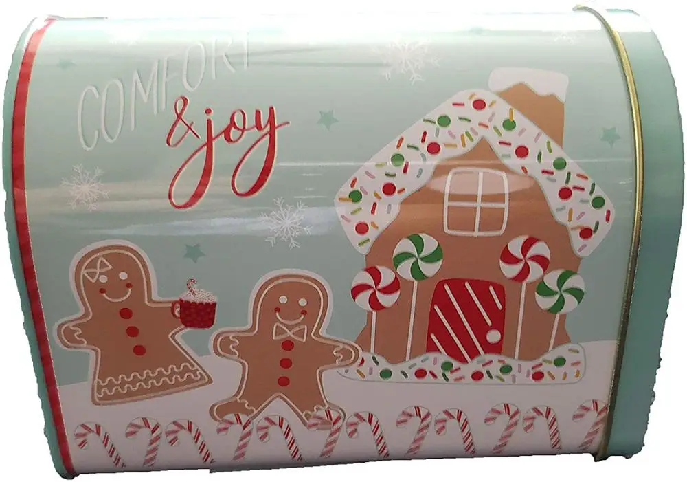 
Customize Aluminum Tin Christmas Cookie Cans Cylinder Tin Cookies Can Packaging 