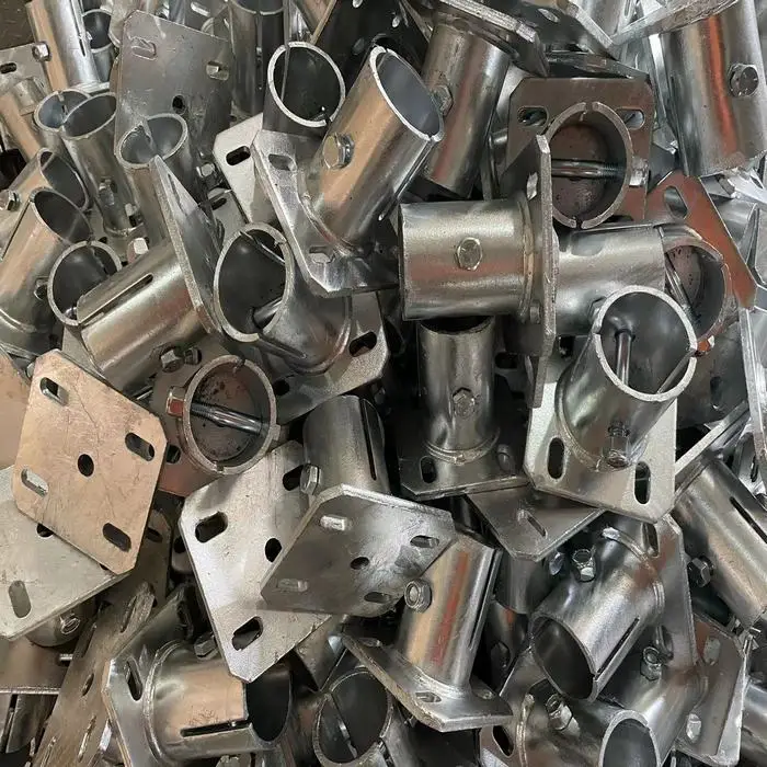 Custom Galvanized Steel Fence Post Bolt Down Anchor Support