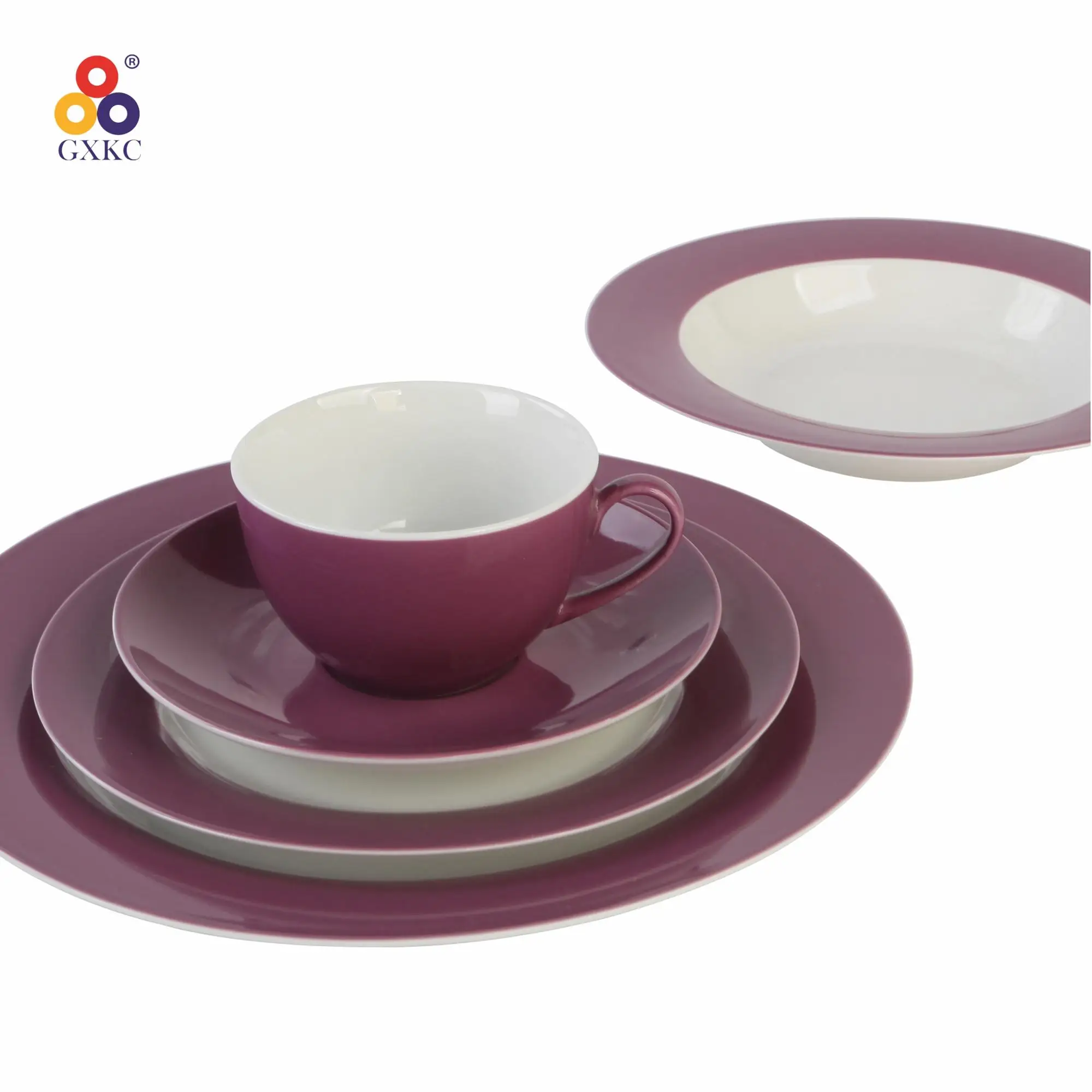 elegant style camping china tea & saucer set ceramic coffee cup