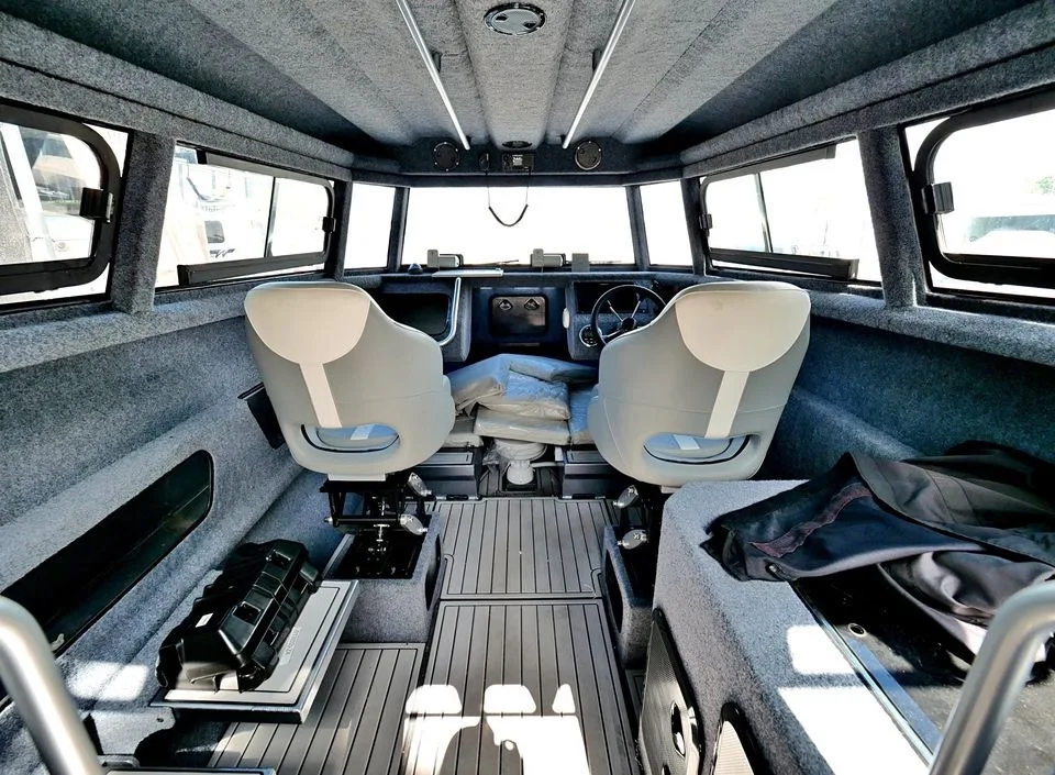 Китайская лодка Easy craft 7 5 м 25ft алюминиевая рыболовная понтонная каюта крейсер
