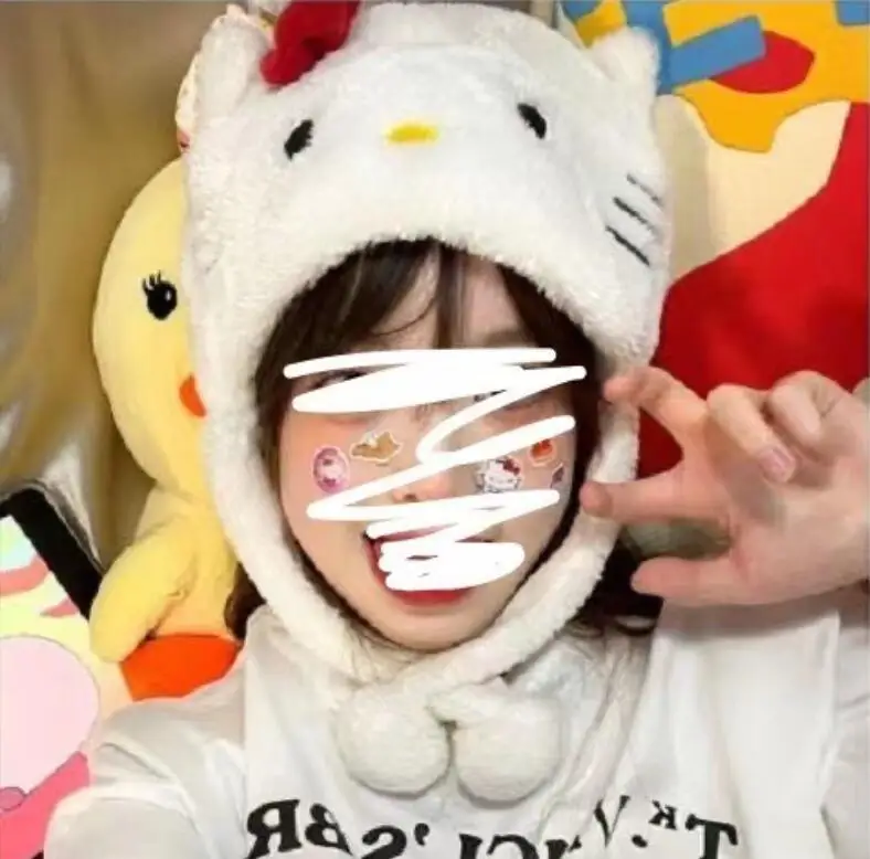 HL Kawaii Hats Adult Cartoon Plush Kitty Cat cute Hat