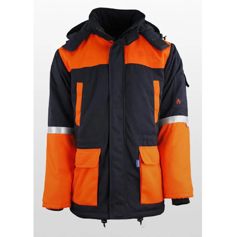waterproof  flame resistant cotton woven thick  / ANTI-STATIC / ARC-RATED WORKERS JACKET