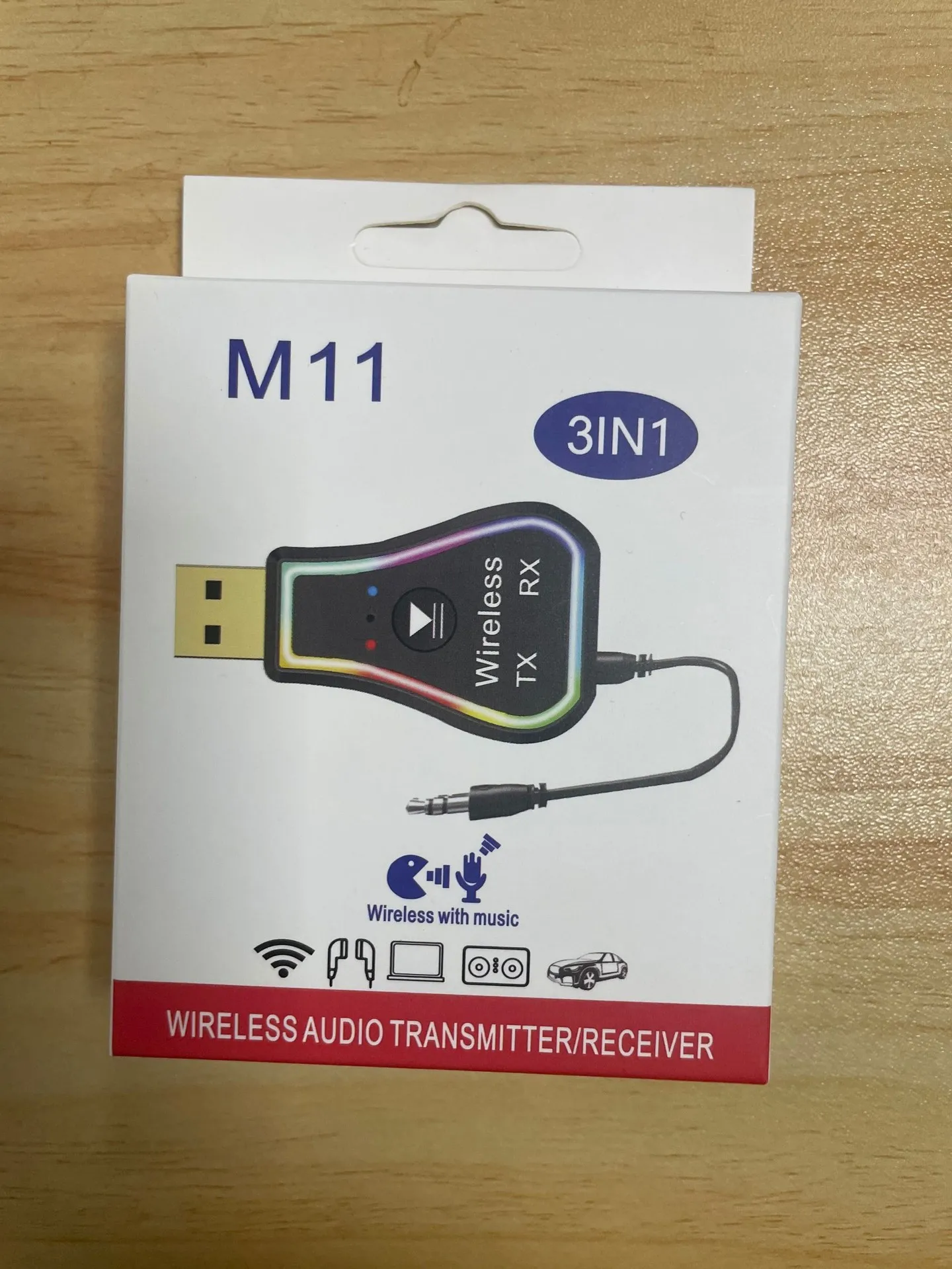 USB Bluetooth Receiver Transmitter Car Bt 5.0 Audio Adapter TV Computer Wireless Bluetooth