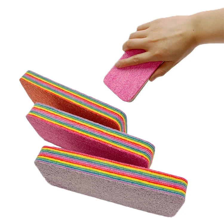 Rainbow Multi-layer Magic Eraser Cleaning Cloth PVA Sponge Removable Torn Microfiber For Kitchen Water-Absorbent Powerful Rags