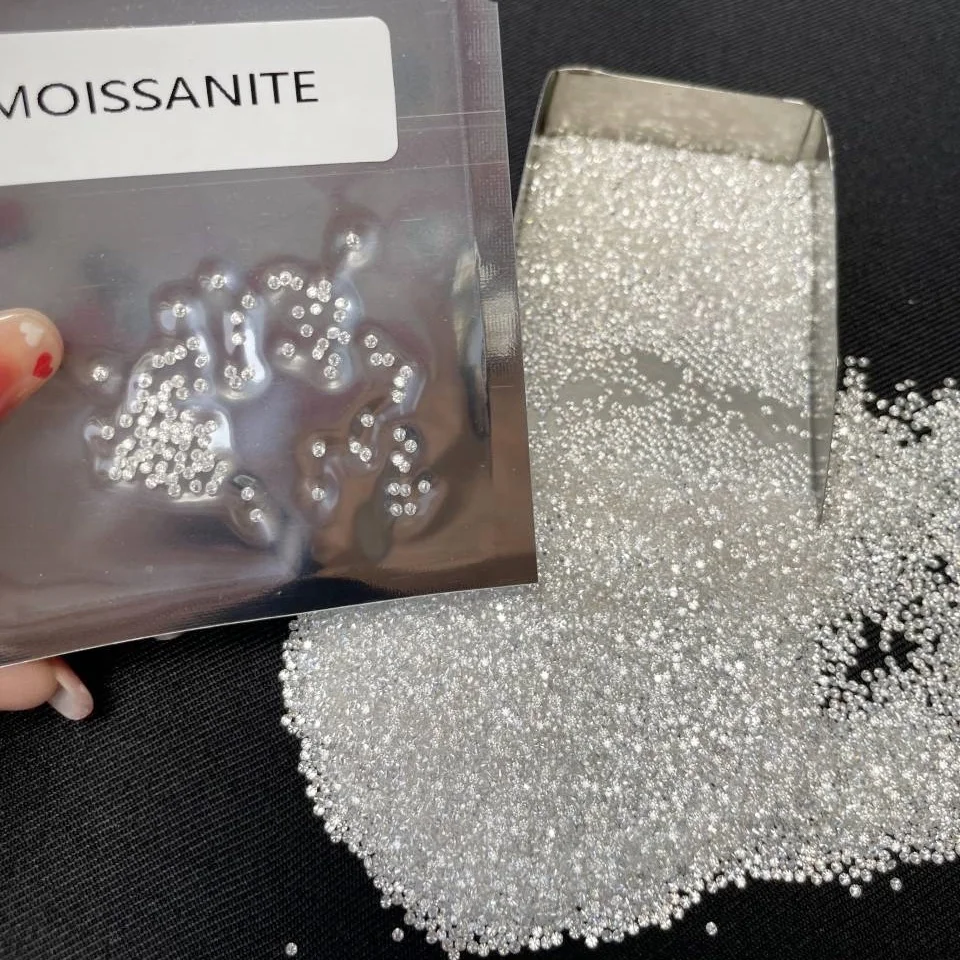 Manufacturers Wholesale 0.7-3 flawless colorless lab small size white D VVS gra loose stone melee diamond mossanite moissanite