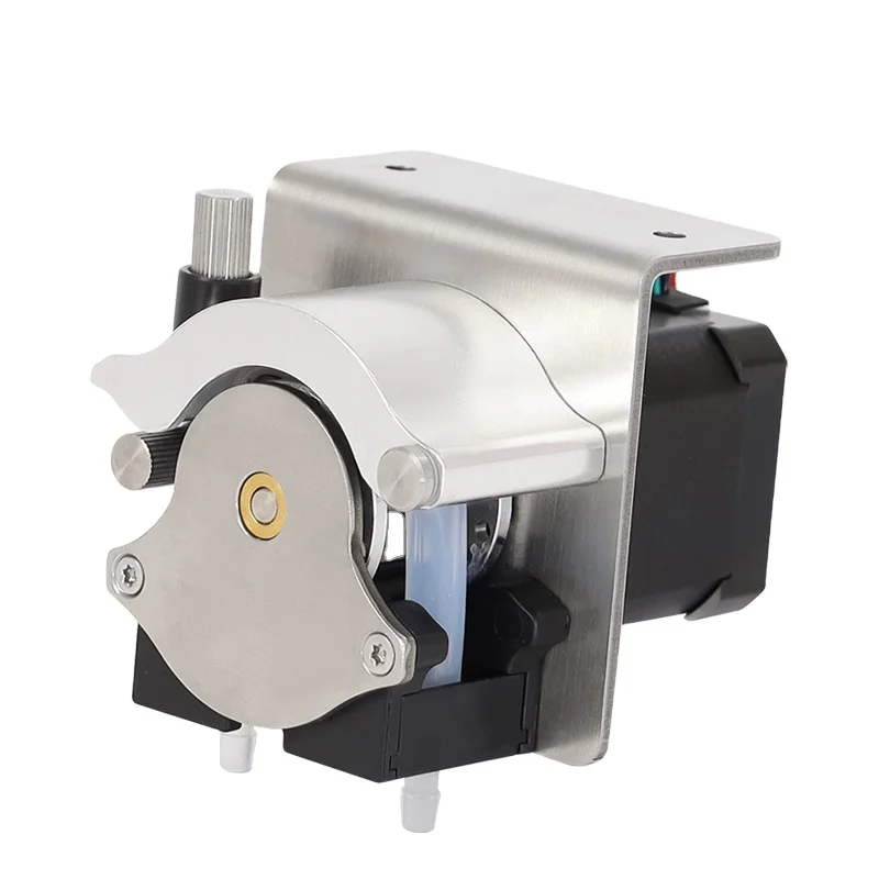JIHPUMP TH408 Small Micro High Precision Stepper Motor 24V Peristaltic Pump for Analytical Instruments