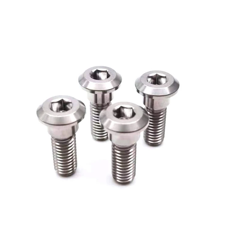 CNC крепеж титановые болты мотоцикл m10x1.0x19mm титановый сплав Высокопрочный велосипед Ручка ступицы/