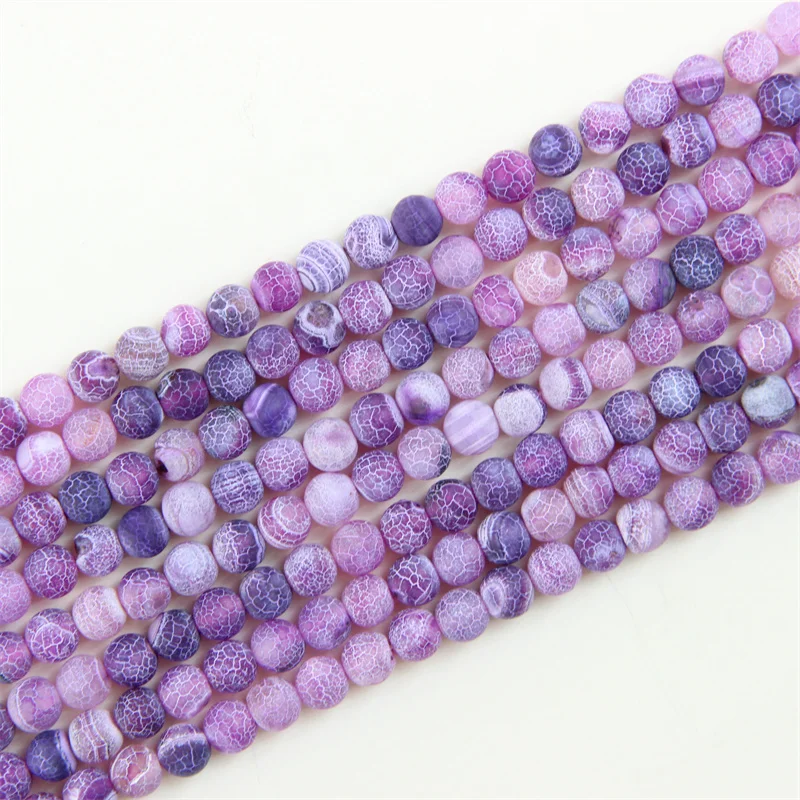 Polychromatic Natural  Frost  Cracked Agate Semi-Precious Loose Gemstones Wholesale  Ornament Accessories