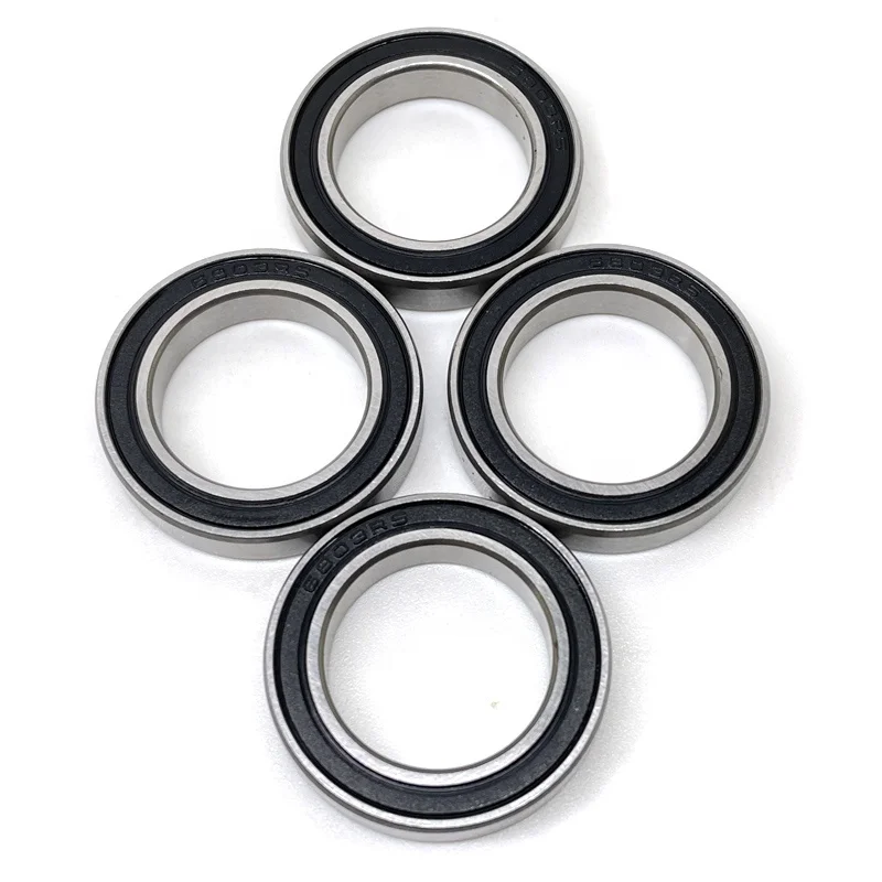 Miniature Rubber Sealed Rolling 6801RS Thin Section Wall Deep Groove Ball Bearings