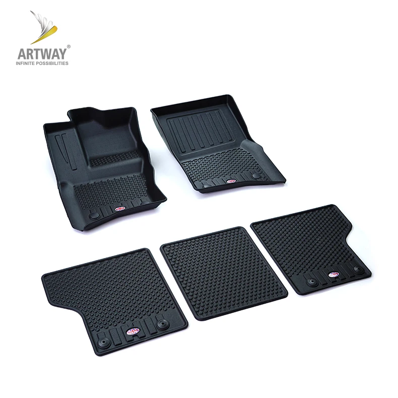 All-Protection Car Cargo Mat Liner New Defender 90 L663 5 Piece Set TPE Car Mats For Land Rover LHD
