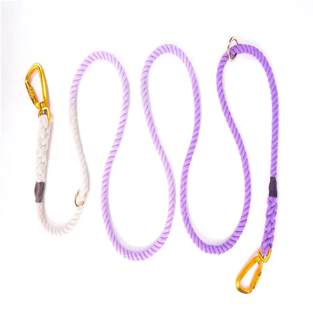 
Sier 5ft Ombre Rope Dog Leash Braided Cotton Heavy-quality material Cotton rope dog leash-Pet dog 