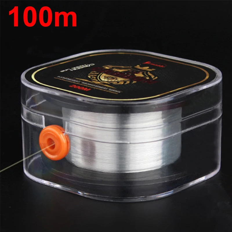 
0.12-0.32mm Transparent Flurocarbon Fishing Line 100M Carbon Leader Line 