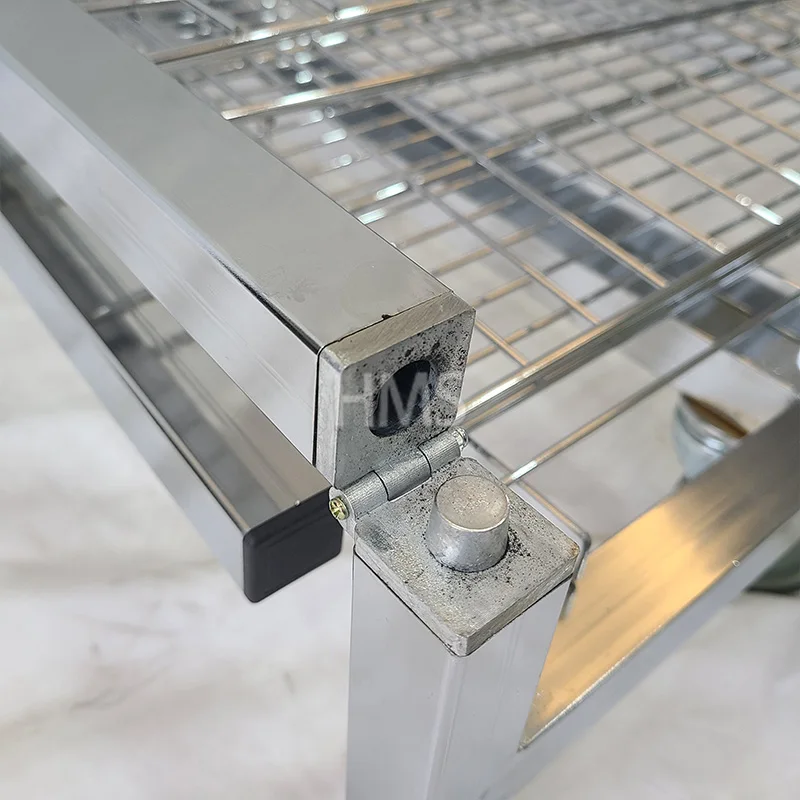 Chrome wire promotion table folding metal supermarket promotional cage