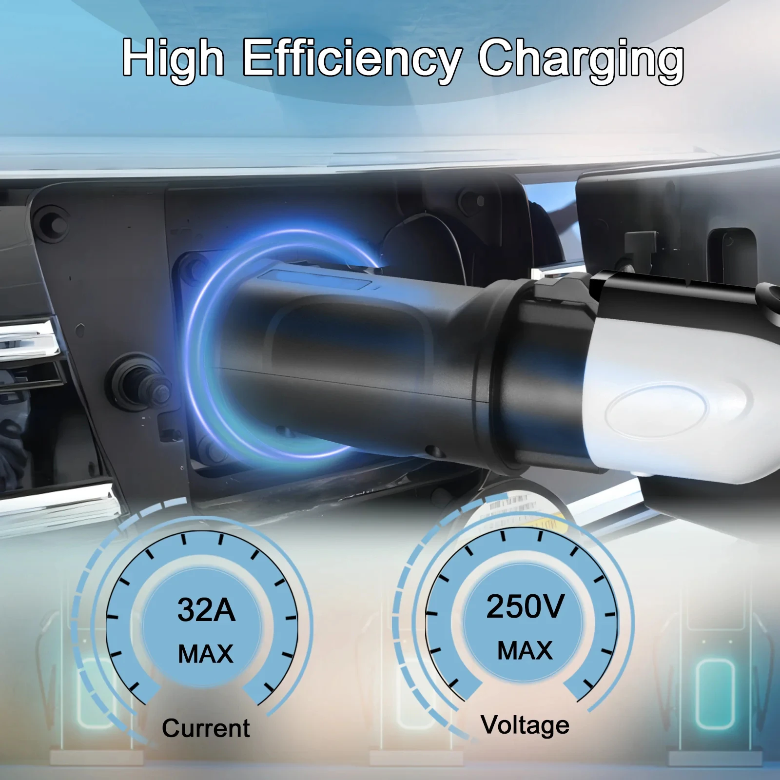 High Quality Portable New Type2 EV Car Charger Adapter for Tesla IEC 62196 Type2 Adaptor Accept Customize Connector