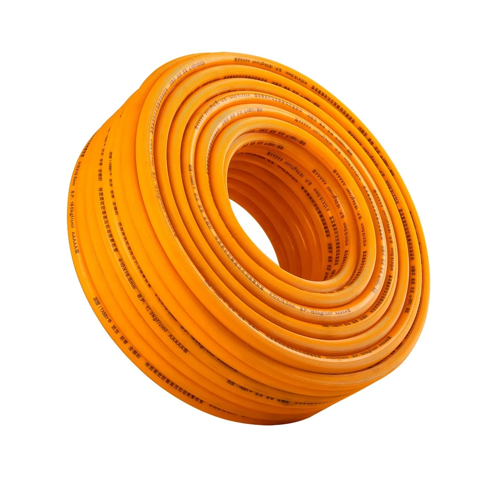 10MM x16mm 3/8 braided power  agricultural spray hose prices manufactures taizhou