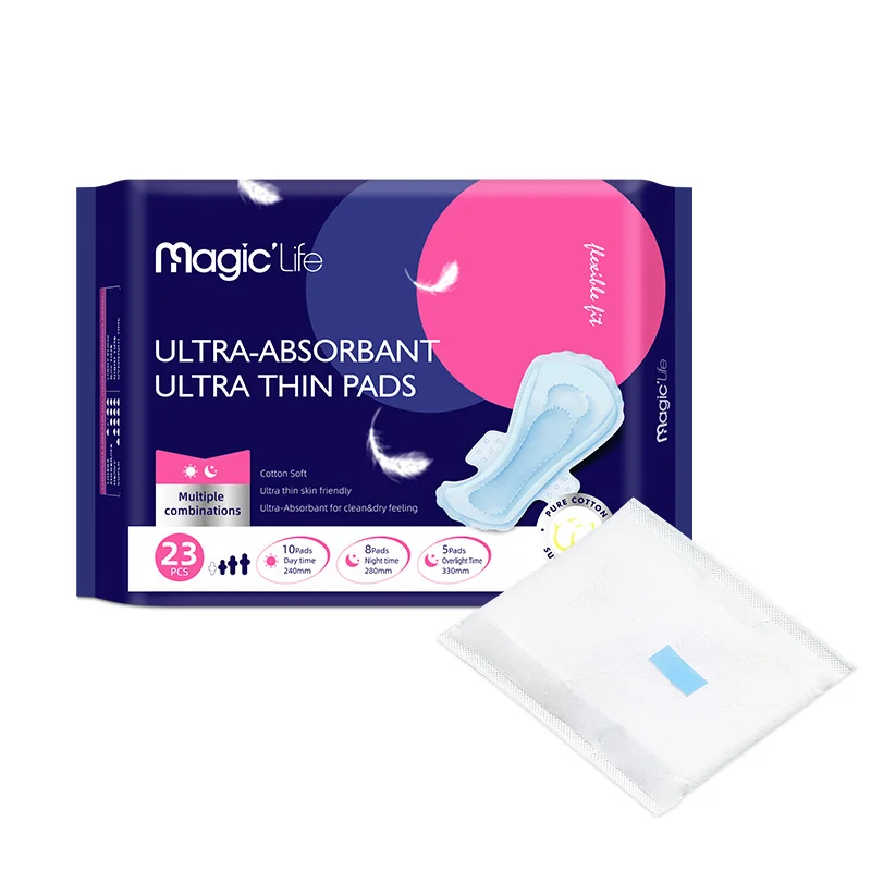 Hygiene Lady Products Natural Sanitary Napkin Disposable Use Menstrual Pads