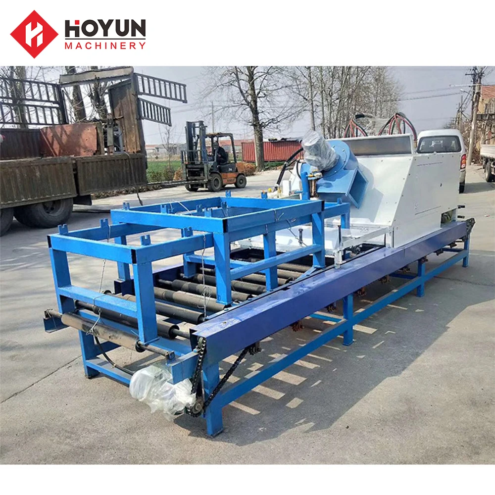 Hoyun stonemachinery series high speed automatic line granite stone slab flaming machine