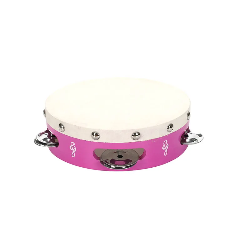 Wood Plastic Toy Tambourine Customized New Style Tambourine toy Drum