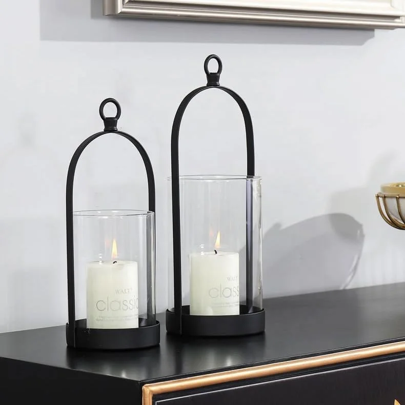 High Quality Iron and Glass Candelabra for Home Decor Elegant Candlestick Holder for Dining Table & Christmas Decor