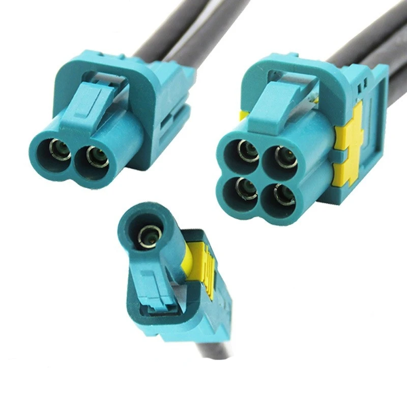 Customized RG174 Mini Fakra 2way 4way male to female extension cable for car