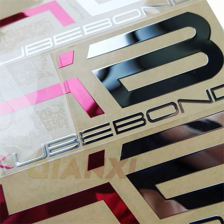 Custom Electroformed Metal Transfer Nickel Sticker Logos