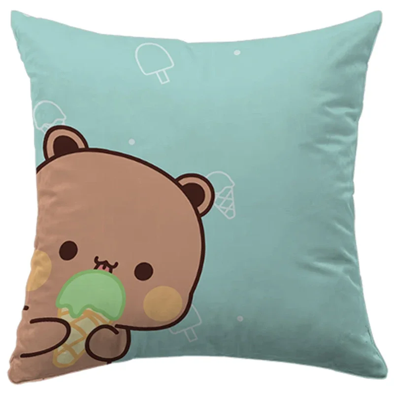 45x45 Cushions Covers Bubu Dudu Throw Pillows Square Pillowcase Anime Pillow Cover Short Plush Dakimakura Birthday Wedding Gifts