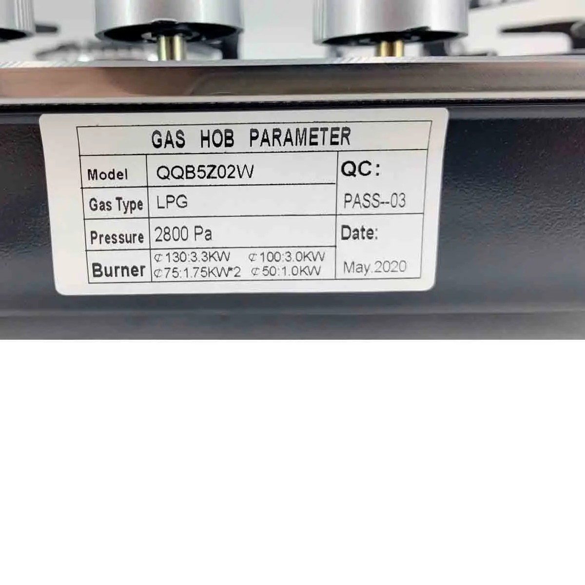 LPG/NG 30 in 5 Burners Gas Stainless Steel Convertible Black Propane Cooktops Stove for Kitchen