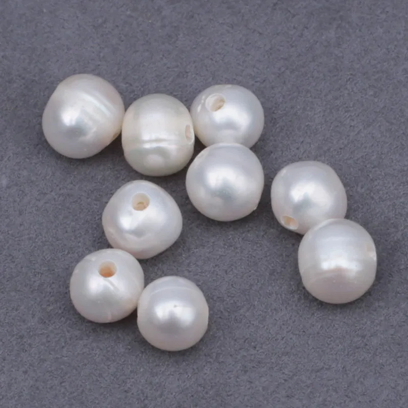 Loose DIY gemstone beads large 1.5 mm hole freshwater naturals pearls 100%