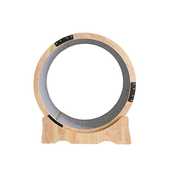 New Design Eco-Friendly Wooden Pet Exercise Wheel Treadmill Toy for Cat Running