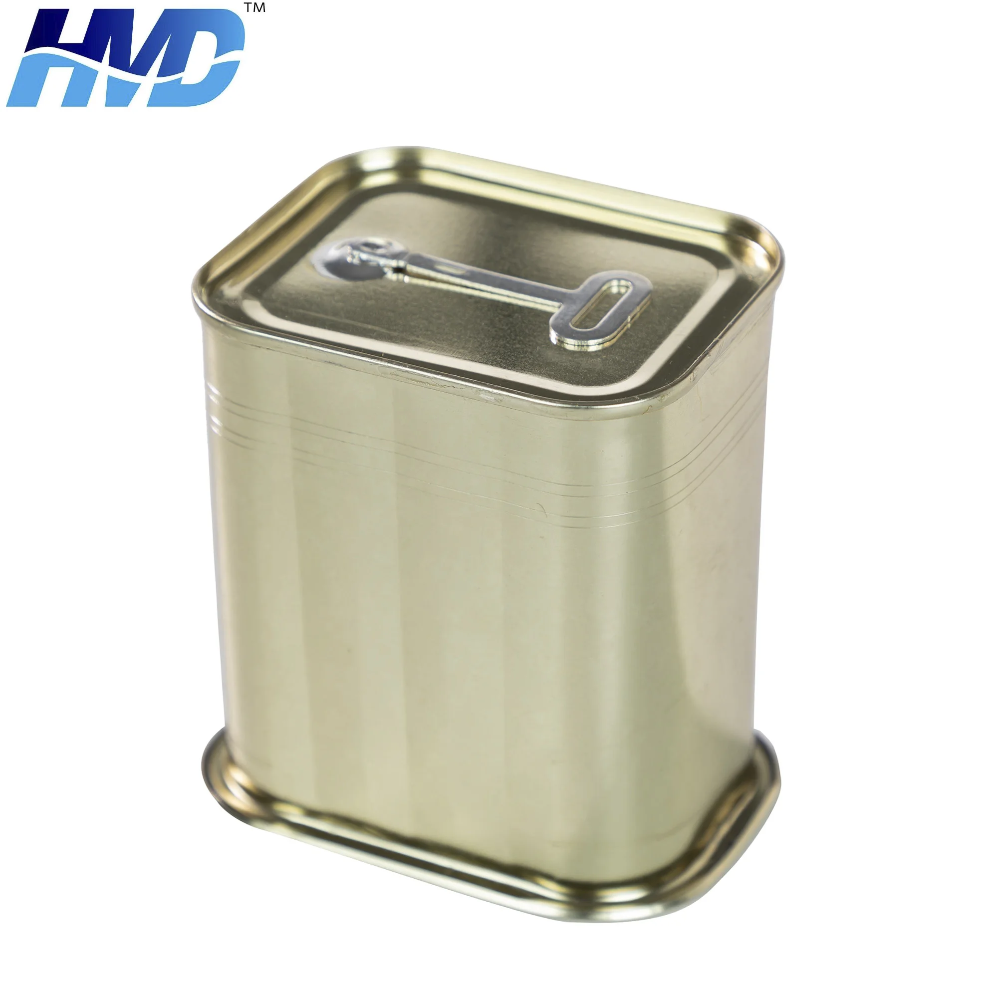 340g Food Grade Empty Hinged Trapezoidal Canning Corned Beef Tin Cans
