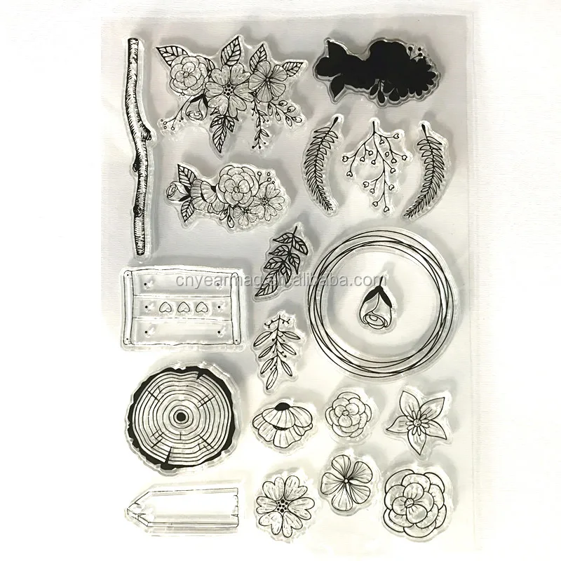 Popular Kids Toy Paper Crafting Transparent Rubber Stamps