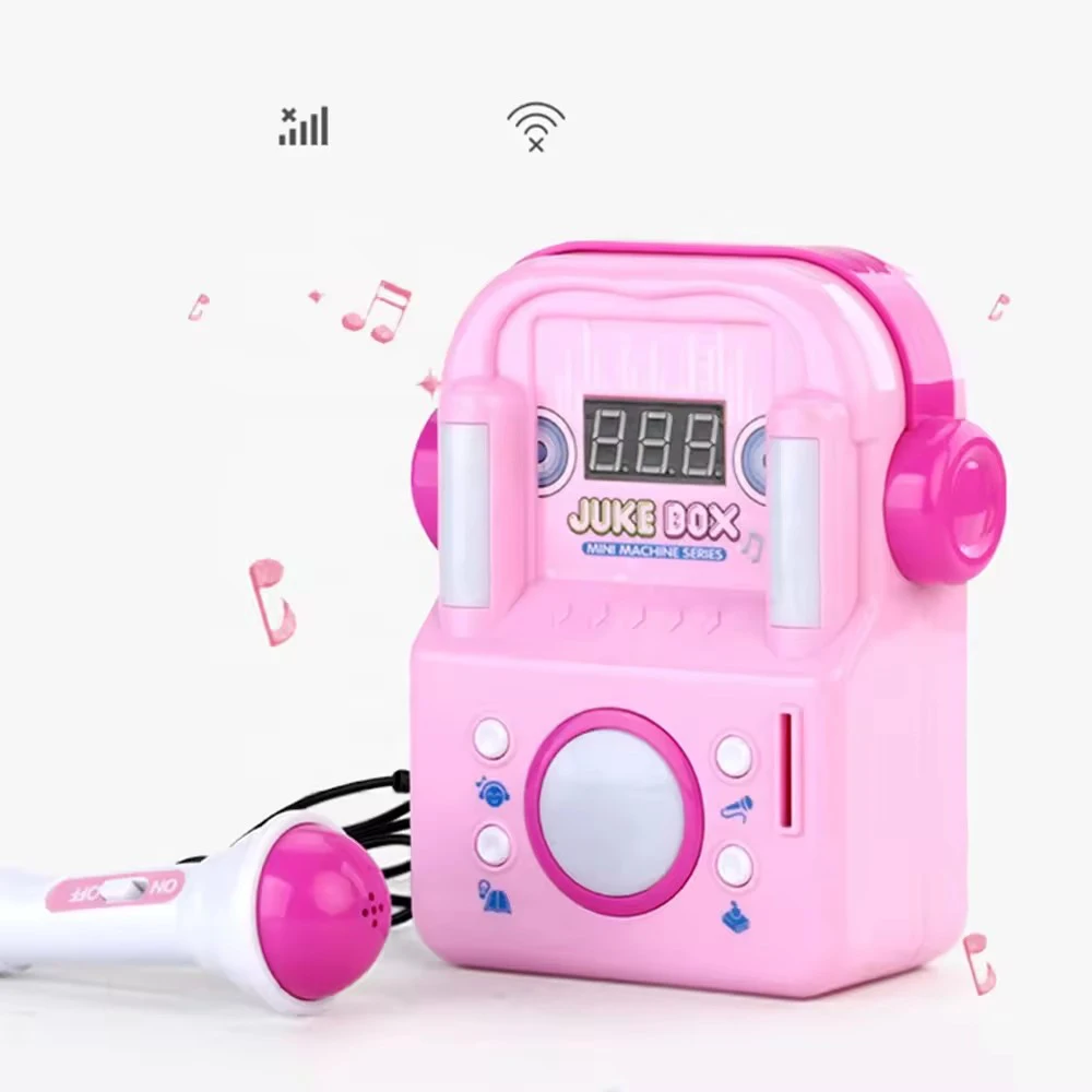 2024 Electronic Microphone Toy Musical Instrument Jukebox Kids Karaoke Singing Machine