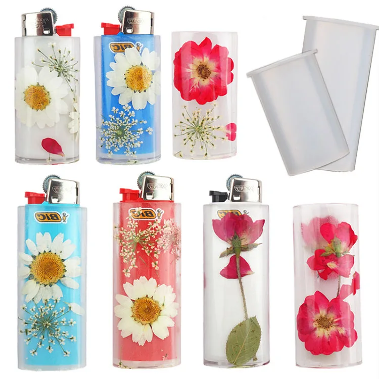 Transparent Silicone Mould Resin Decorative Craft DIY Lighter protective casemold handmade Mold epoxy resin molds for jewelry