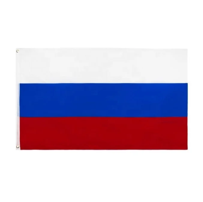 Недорогой флаг России 3x5 футов национальный Российской Федерации полиэстер с латунными люверсами 3X5