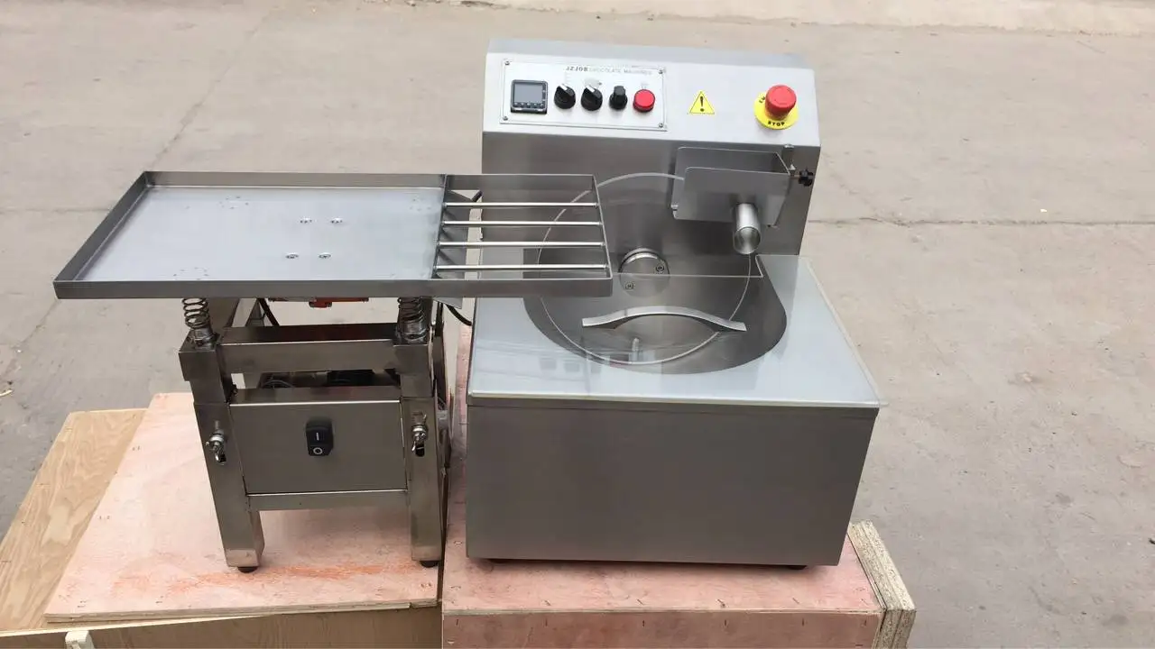 2023 Mini Tabletop Vibration Table Chocolate Melting Tempering Machine Small For Sale