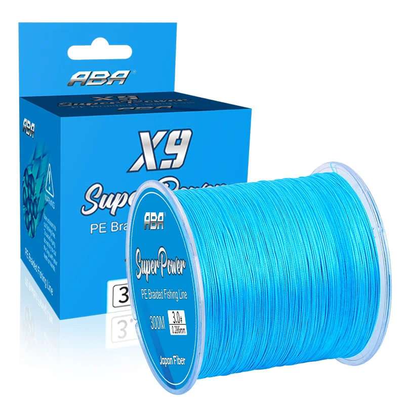 Customized Wholesale fishing wire 9 strands PE 300m braided fishing line