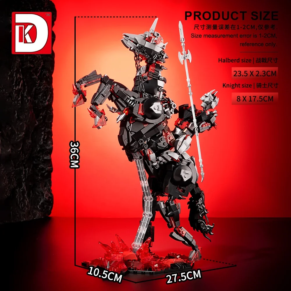 Высококачественная собранная 3D модель MOC Lord Mini Brick Magic Of The Ringwraith Nazgul строительные блоки Фигурки игрушки для ребенка подарок