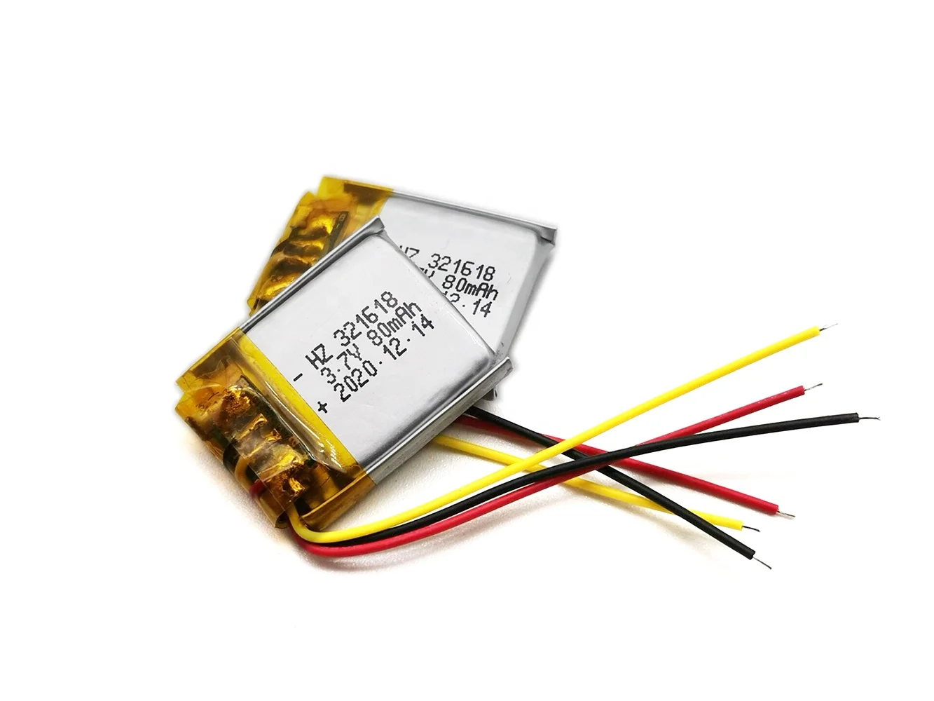 KC IEC62133 high quality 321618 small lipo battery 3.7v 75mAh 80mah smart watch battery with UN38.3