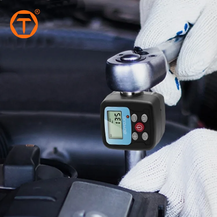 Heavy Duty Precision Torque Gauge Test Meter Tool Large Display Electronic Digital Torque Wrench Adapter for Car Biking