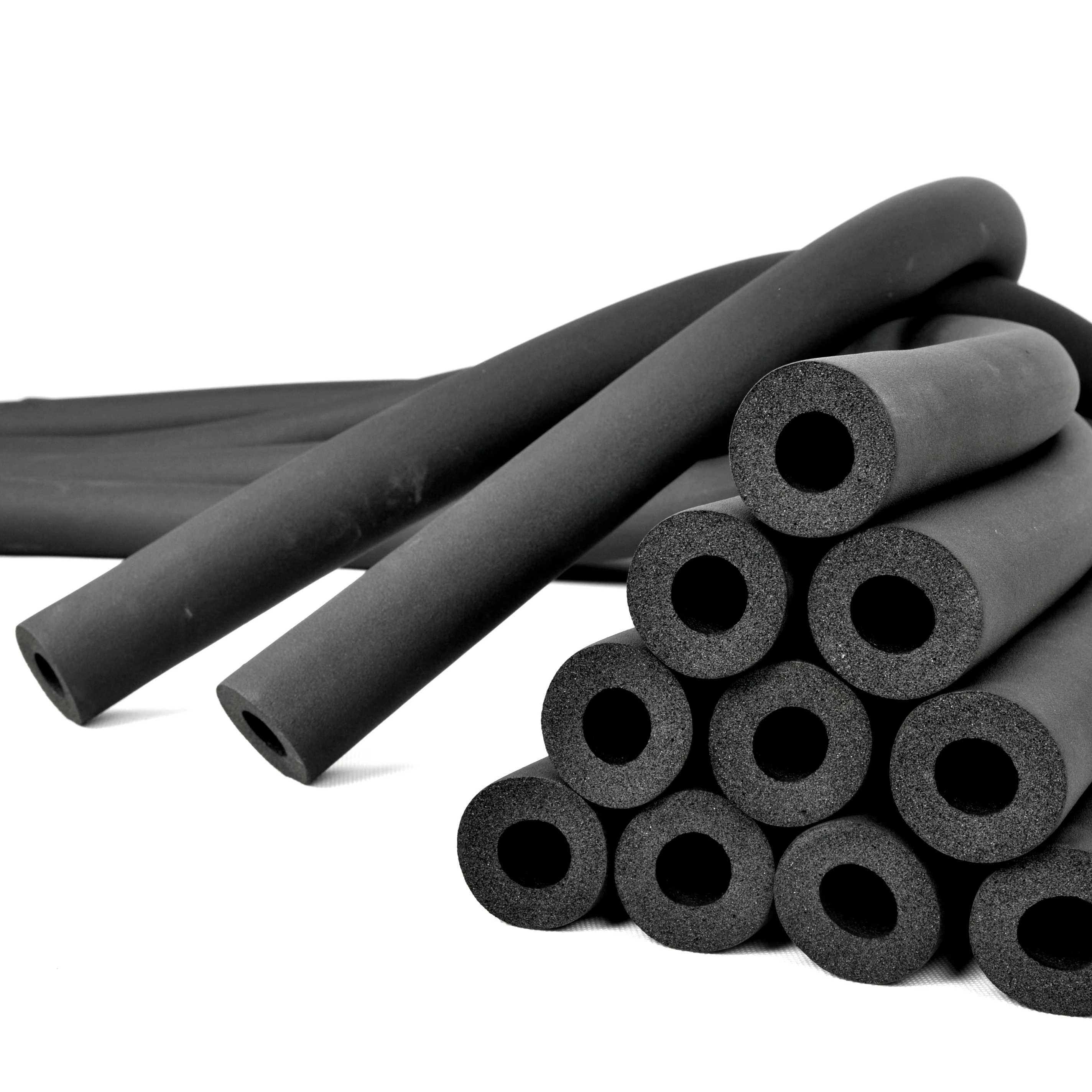 Flexible Fireproof Rubber Pipe Thermal Insulation Tube Or Air Conditioning Pipe Insulation