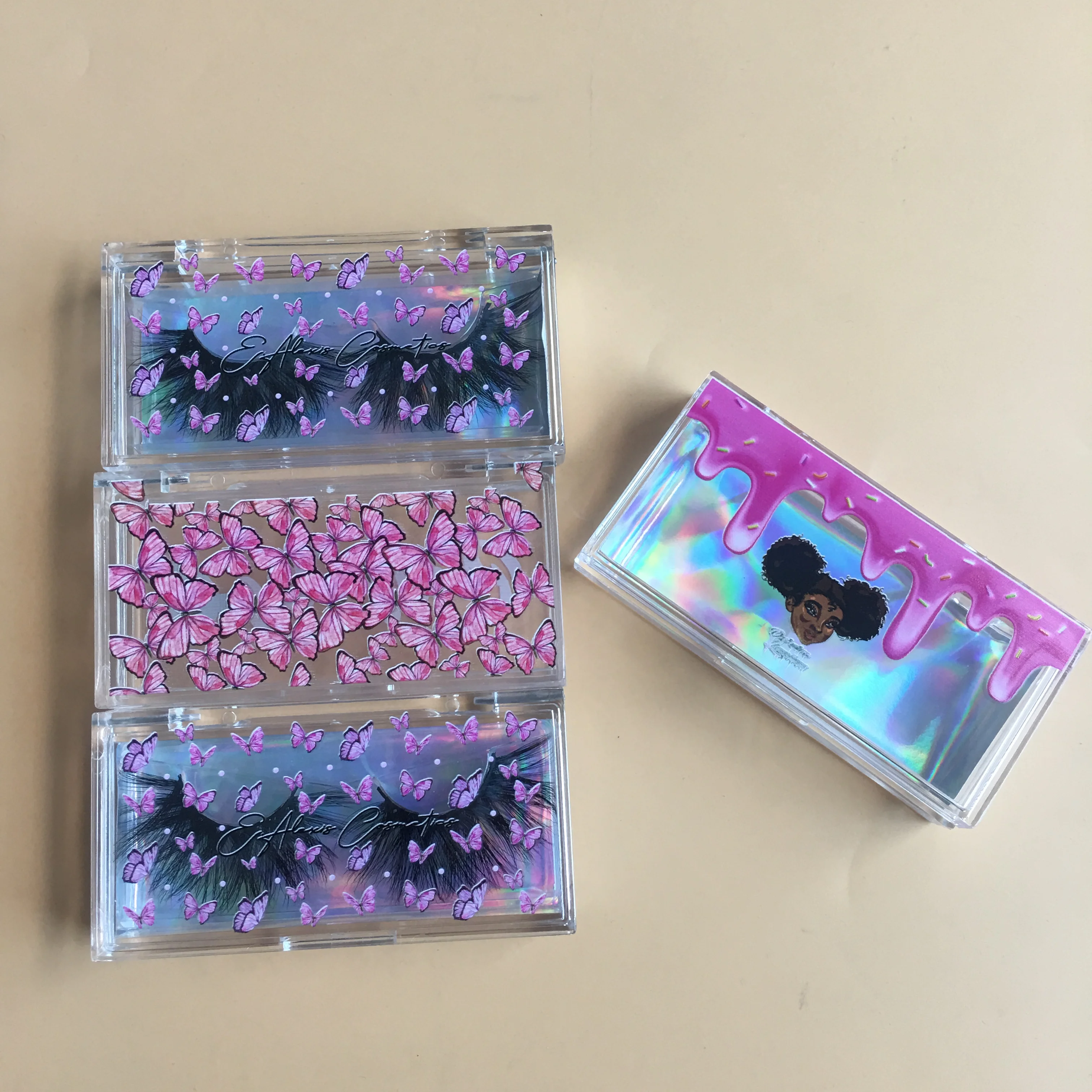 Оптовая продажа от производителя, Индивидуальные Накладные ресницы ручной работы премиум класса, объемные норковые ресницы без жестокости