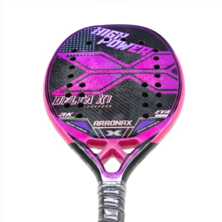 Professional Beach Tennis Paddle Racket OEM Carbon Fiber Surface with EVA Memory Foam Core Beach Tennis Paddel Racket
