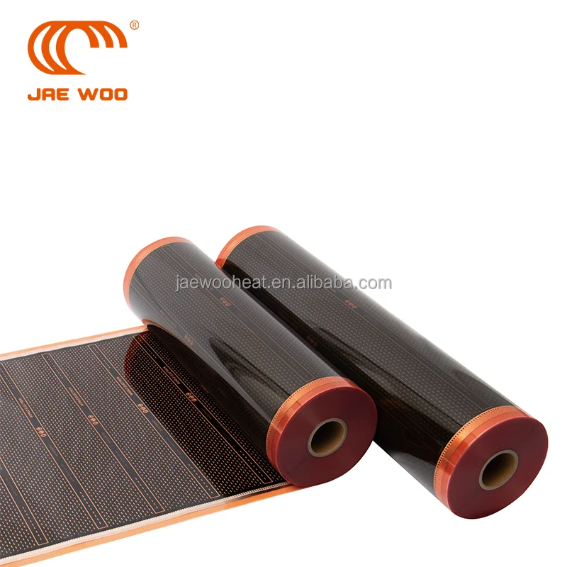 220W/M2 Far Infrared Radiant Electric Floor Carbon Heating Mat 110V/220V/230V Graphene Material for Hotel Use