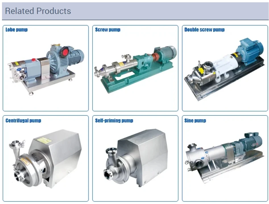 Stainless Steel SS304 Sanitary Milk Centrifugal Pump with Open Impeller