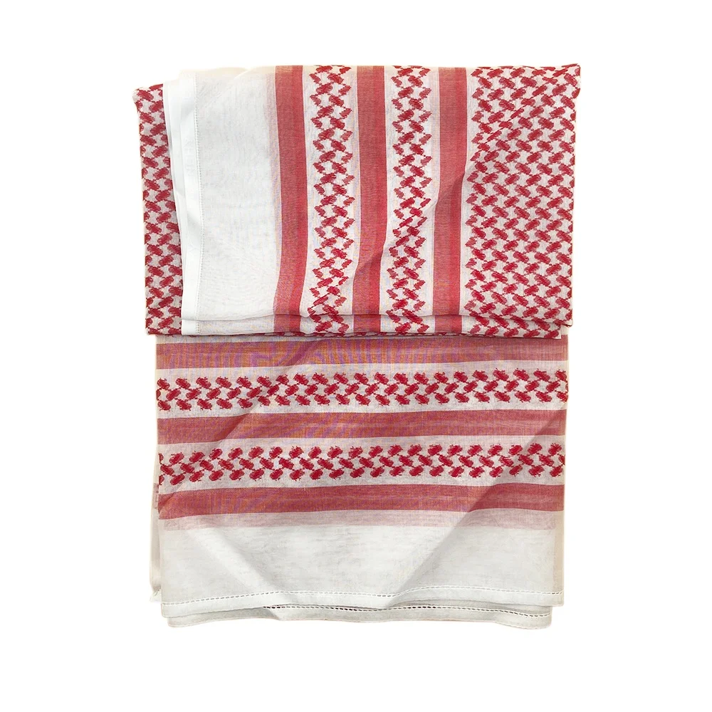 Модный новый продукт, индивидуальный дизайн, роскошный женский вязаный шарф, квадратный красный и белый клетчатый роскошный шарф