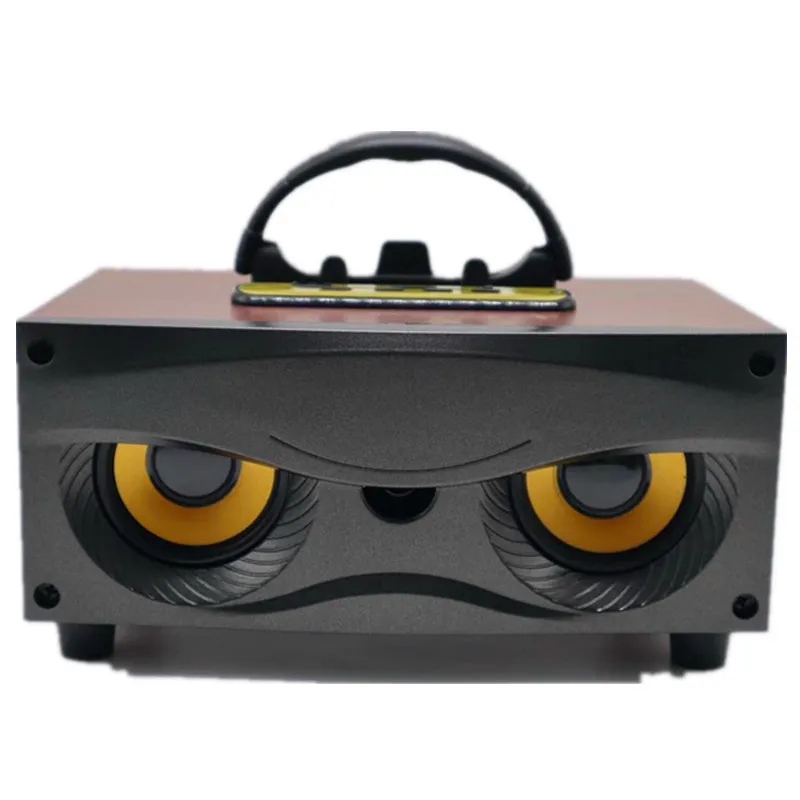 Factory wholesale cheap price wood finish Home Stereo High-Performing HiFi 2-Way Passive Home karaoke Speakers with microphone