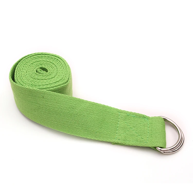 3.2meters length elastic customized cotton yoga mat carrying stretch straps
