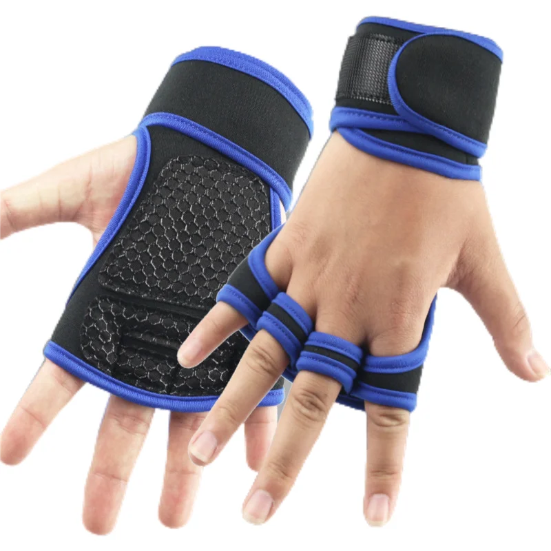 Sports Cross Training Gloves with Wrist Support for Fitness Weightlifting Gym Workout, Silicone Padding, Avoid Calluses